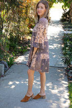 Load image into Gallery viewer, Paisley Print Ruffle Sleeve Pocketed Dress
