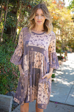 Load image into Gallery viewer, Paisley Print Ruffle Sleeve Pocketed Dress
