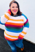 Load image into Gallery viewer, Embrace The Day Multicolor Stripe Soft Knit Oversized Sweater
