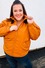 Load image into Gallery viewer, Eyes On You Butterscotch Quilted Puffer Jacket
