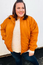 Load image into Gallery viewer, Eyes On You Butterscotch Quilted Puffer Jacket
