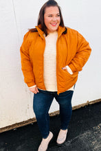 Load image into Gallery viewer, Eyes On You Butterscotch Quilted Puffer Jacket
