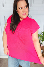 Load image into Gallery viewer, Best In Bold Hot Pink Dolman Ribbed Knit Sweater Top
