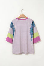 Load image into Gallery viewer, 66DISCO - Floral Colorblock Raw Edge Patch Blouse (S-XL)

