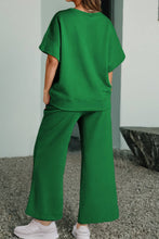 Load image into Gallery viewer, Aapparella - Women Multi-colored Textured T Shirt and Pants Set | S-2XL
