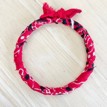 Load image into Gallery viewer, MODish Design Co - Red Bandana Bangle
