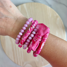 Load image into Gallery viewer, MODish Design Co - Hot Pink Bandana Bangle
