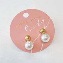 Load image into Gallery viewer, Ellison+Young - Ball And Pearl Stud Earrings
