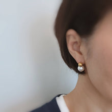 Load image into Gallery viewer, Ellison+Young - Ball And Pearl Stud Earrings
