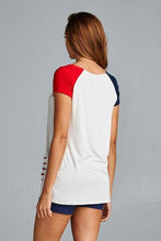 Load image into Gallery viewer, 42POPS - .American Flag Patch Pocket Tee USA made
