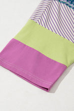 Load image into Gallery viewer, 66DISCO - Floral Colorblock Raw Edge Patch Blouse (S-XL)
