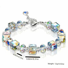 Load image into Gallery viewer, Colorful Transparent Square Beaded Bracelet
