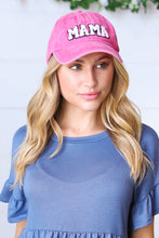 Load image into Gallery viewer, French Rose Cotton &quot;MAMA&quot; Adjustable Baseball Cap
