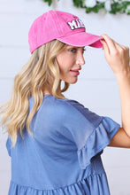 Load image into Gallery viewer, French Rose Cotton &quot;MAMA&quot; Adjustable Baseball Cap
