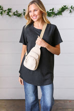 Load image into Gallery viewer, Sand Corduroy Sling Crossbody Bag
