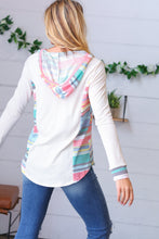 Load image into Gallery viewer, Oatmeal Princess Multicolor Fancy Terry Hoodie
